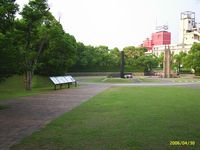 Het epicentrum van de bom op Nagasaki